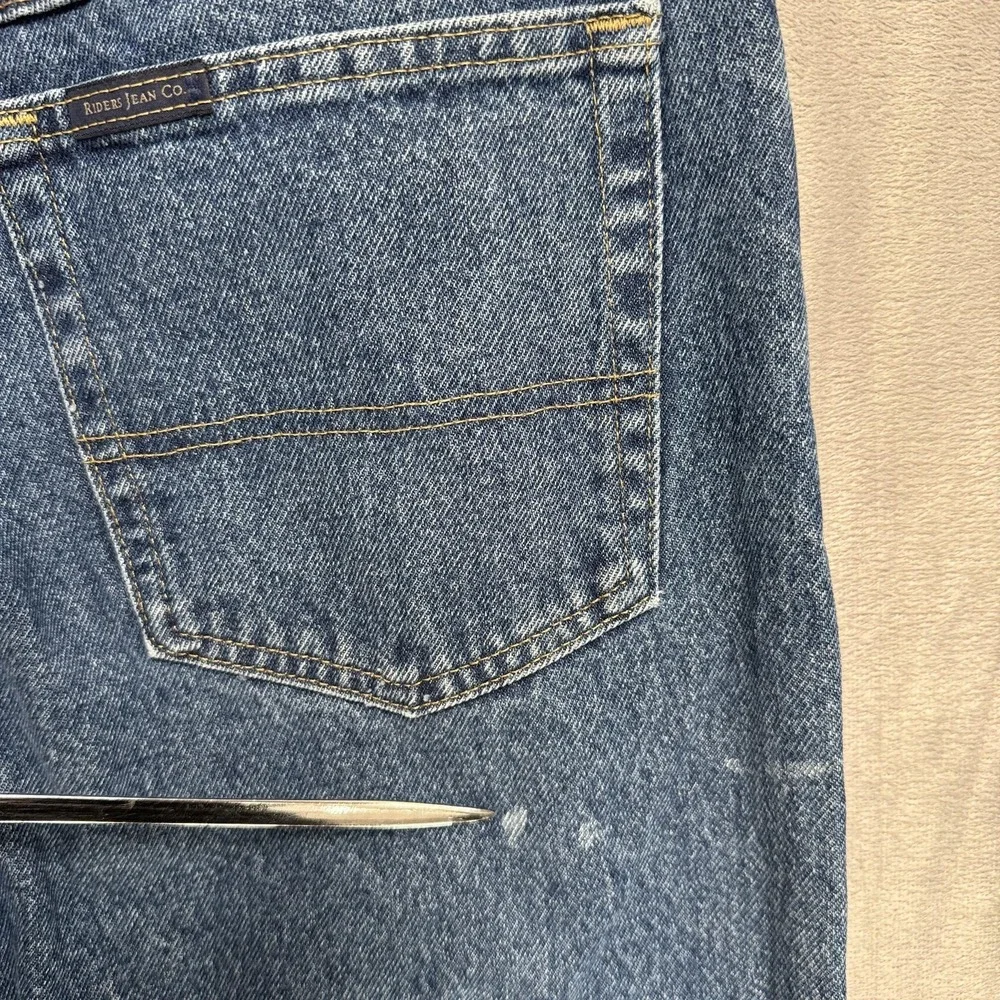 Riders By Lee Jeans Mens 32x30 Blue Denim‎ Relaxed Fit Straight Leg Zip Fly